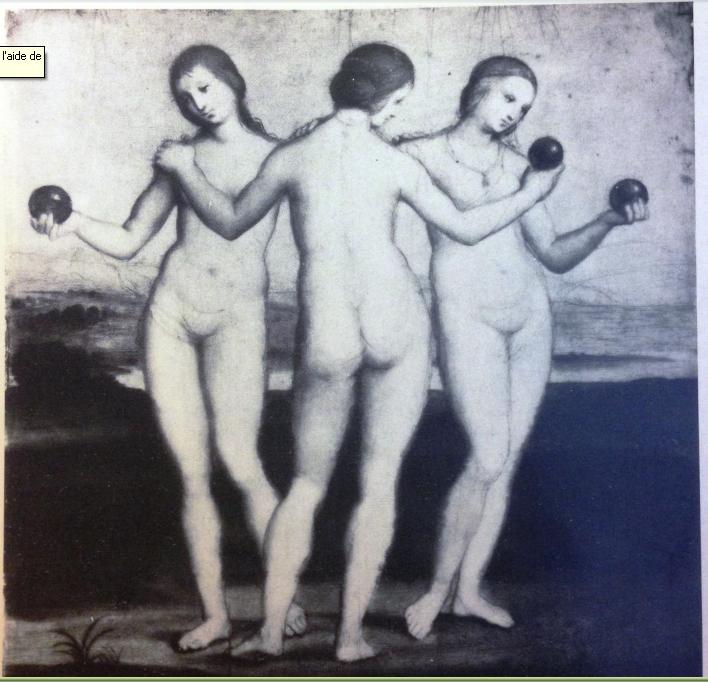 Infrarouge révélant le dessin de Raphaël