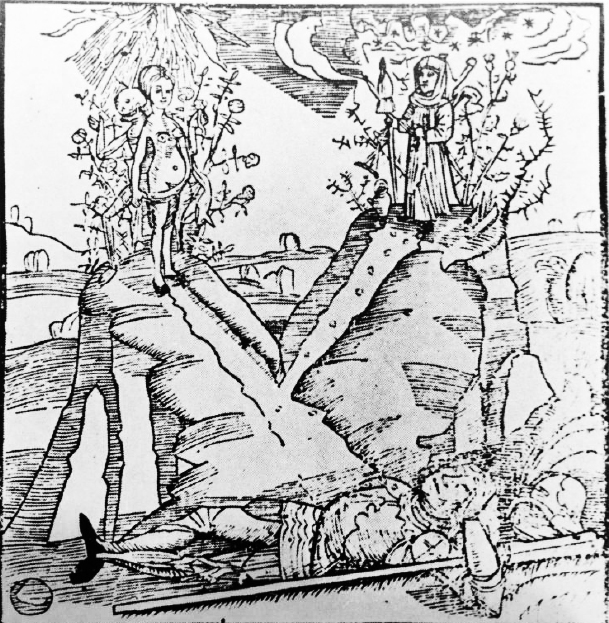 Gravure tirée de l'ouvrage "La nef des fous Nef des fous